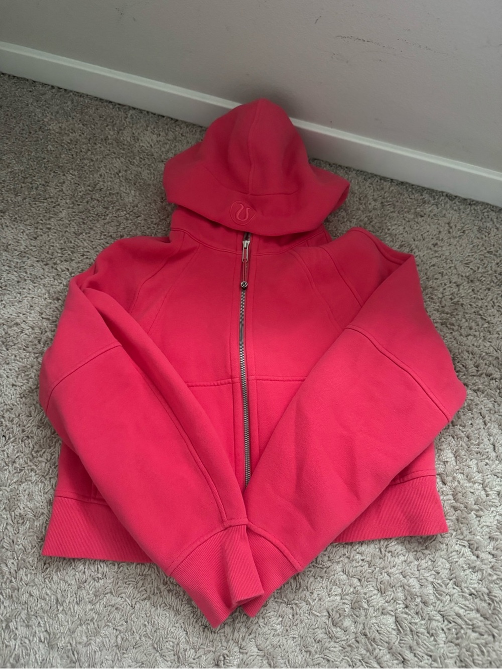 lululemon athletica Coral Pink Full‑Zip Hoodie Jacket